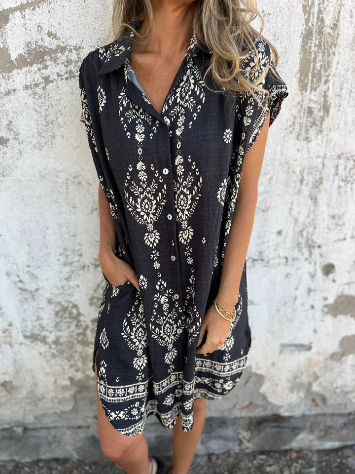 SILKE | Casual Loose-Fit Dress with Short Sleeves