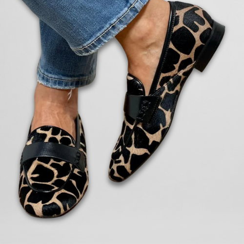 Reine | Animal Print Loafers