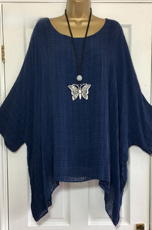 Reina™ Flattering Irregular Hem Blouse