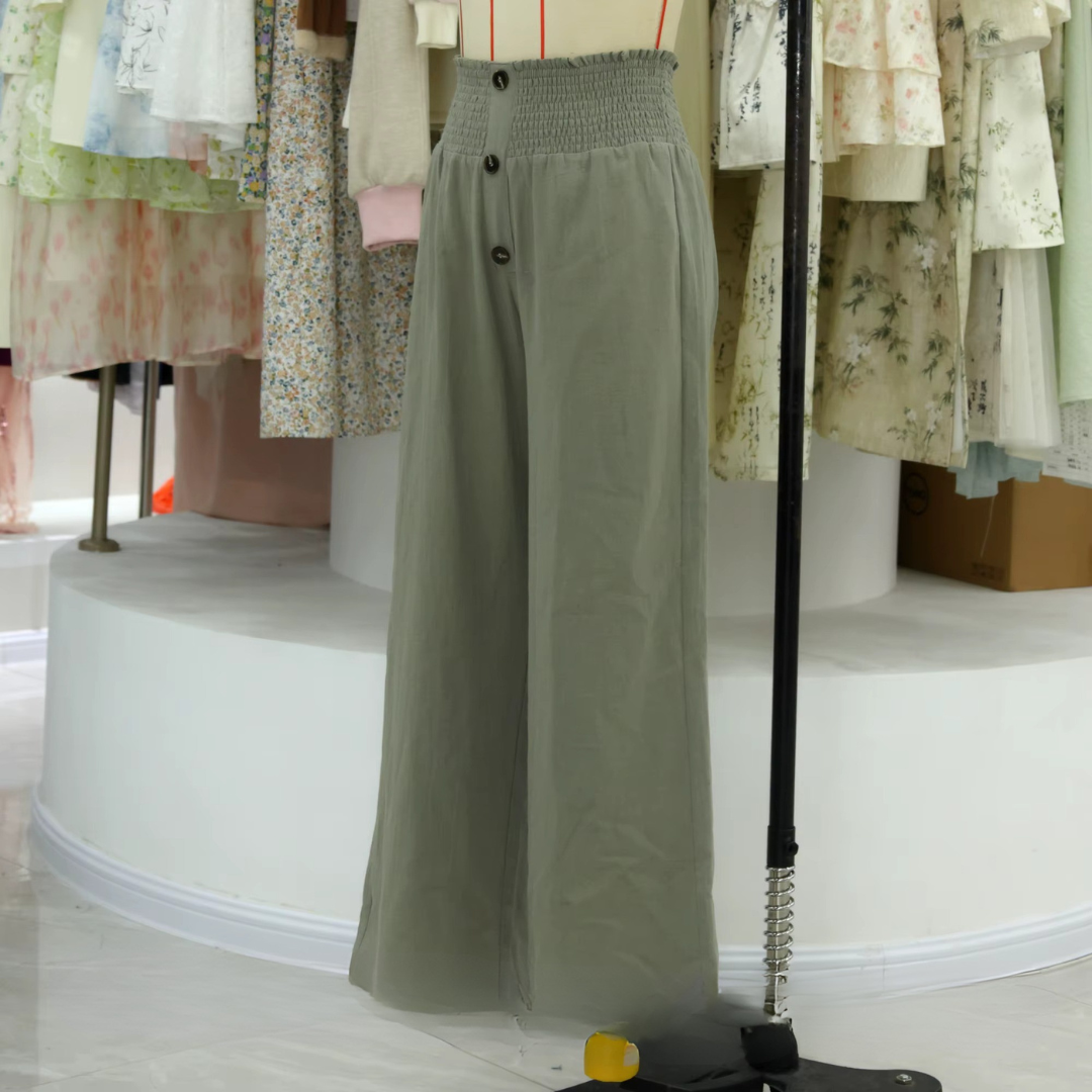 SAGE - HIGH WAIST WIDE-LEG PANTS