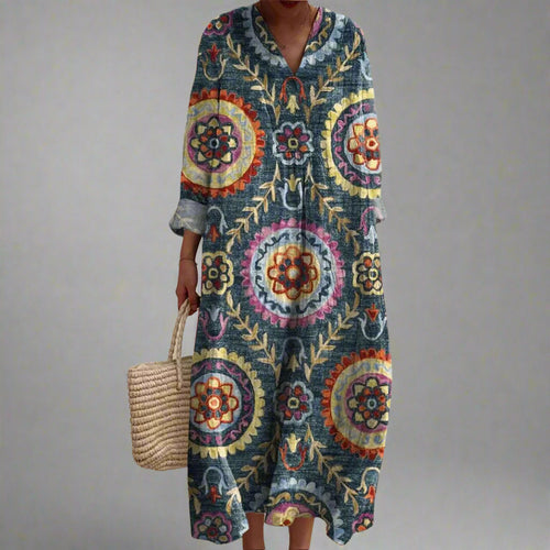 Maxine™ | Chic Geometric Elegance Dress