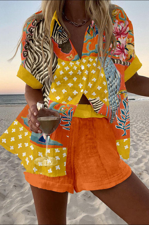 Norellia™ | Polka Dot Print Short Set