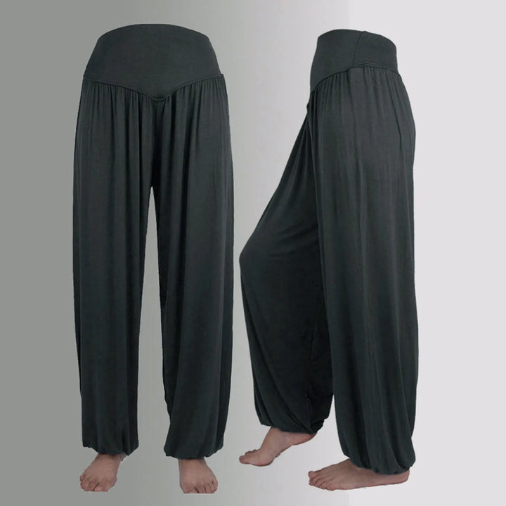 LYRA - LACE TRIM MID-WAIST PANTS