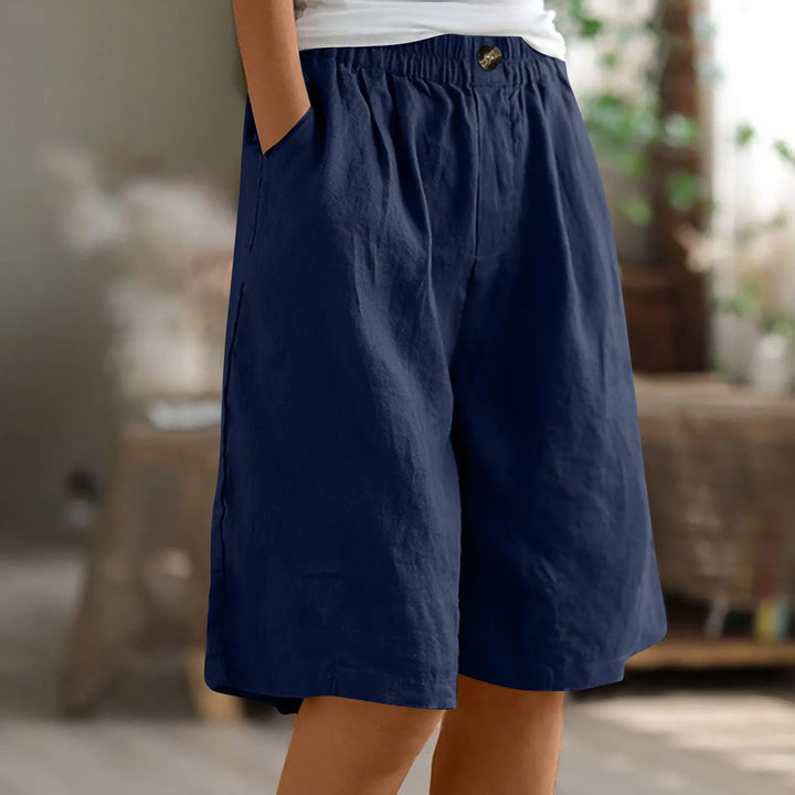 LAYLA - CASUAL LINEN DRAWSTRING SHORTS
