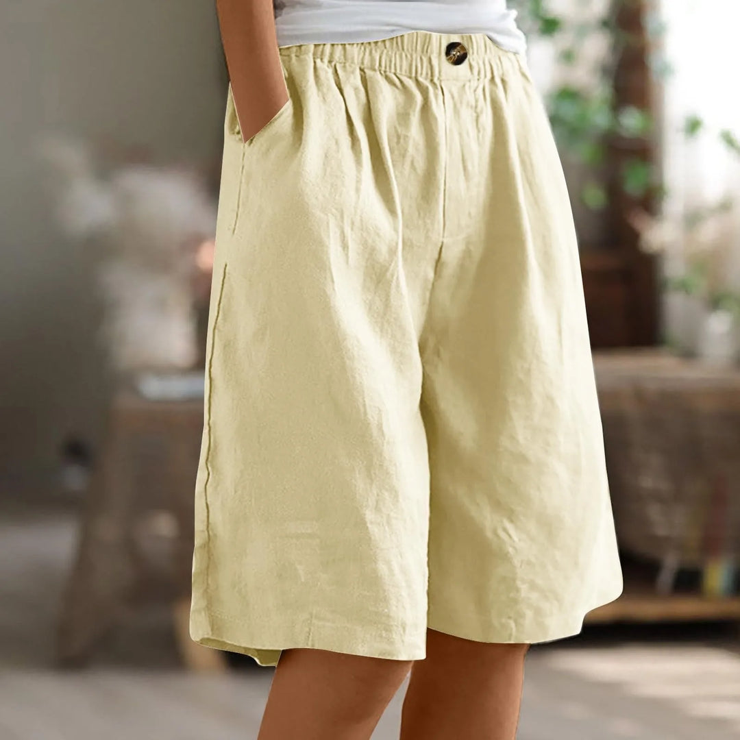 LAYLA - CASUAL LINEN DRAWSTRING SHORTS