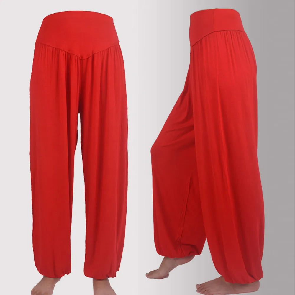 LYRA - LACE TRIM MID-WAIST PANTS