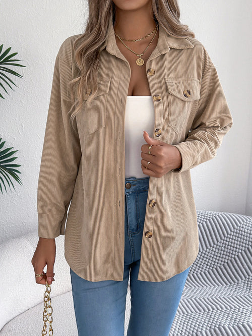 Sylvia – Women’s Corduroy Button-Up Jacket