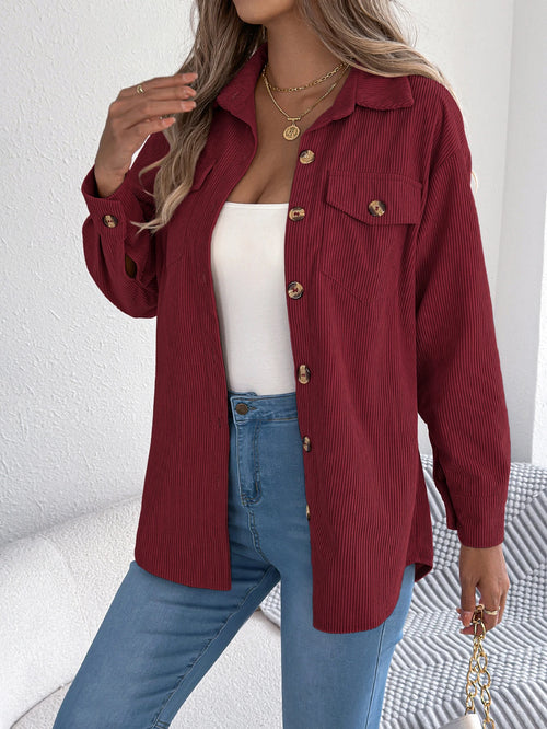 Sylvia – Women’s Corduroy Button-Up Jacket