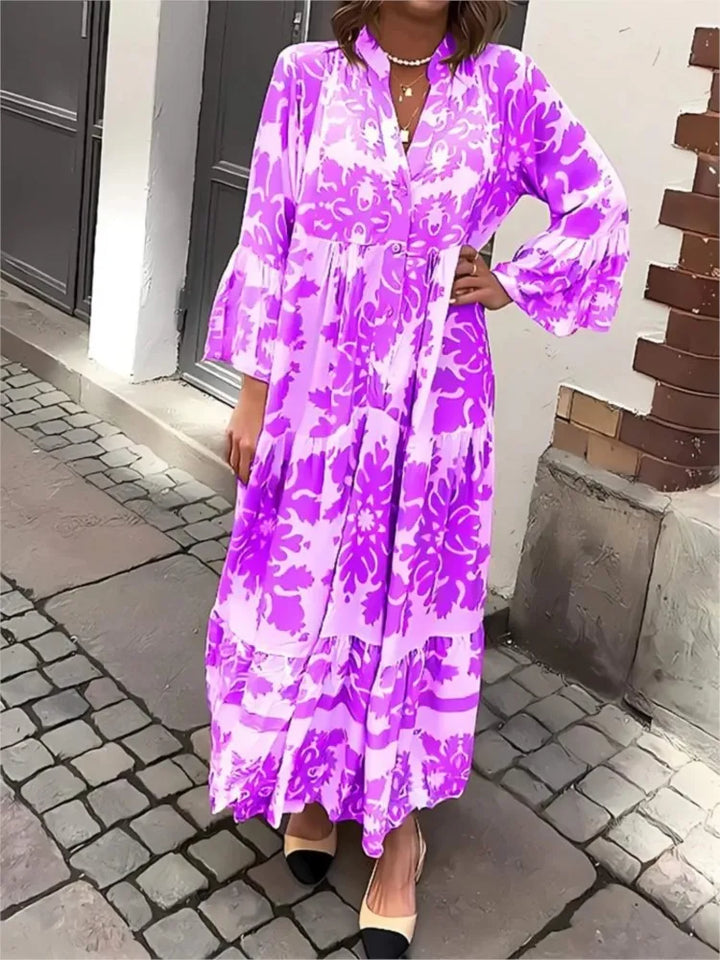 Sarai | Bohemian Flare Sleeve Maxi Dress