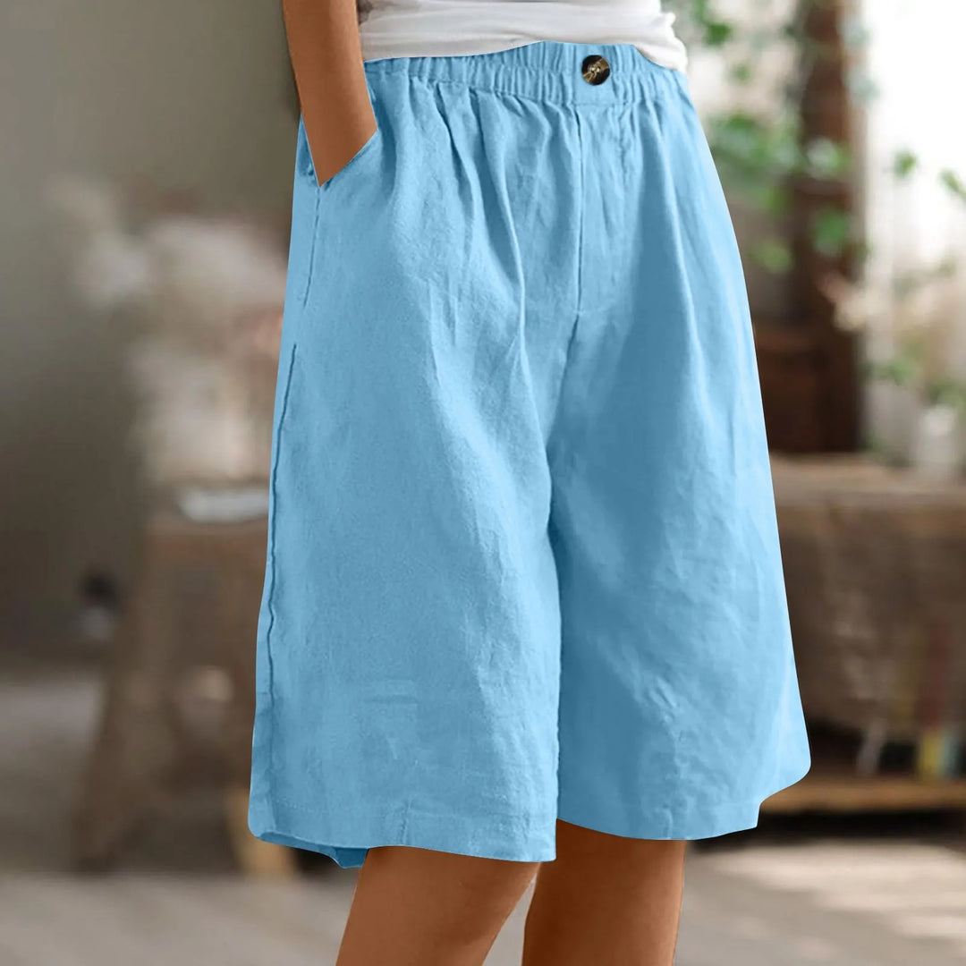 LAYLA - CASUAL LINEN DRAWSTRING SHORTS