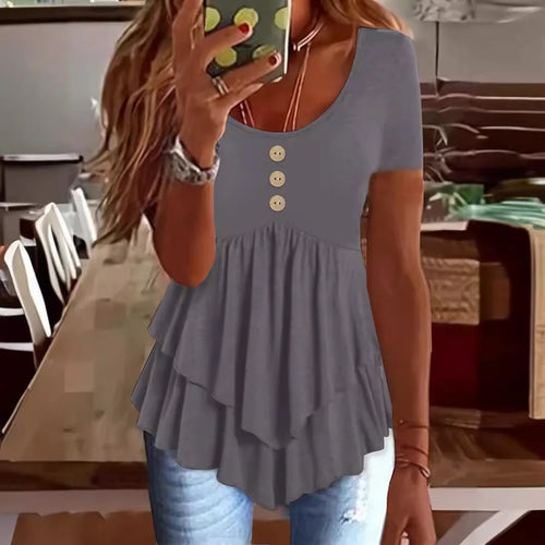 BELLE – RUFFLED VINTAGE TOP