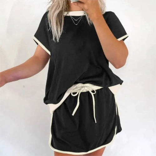 Naya | Summer Patchwork 2-Piece Shorts Set