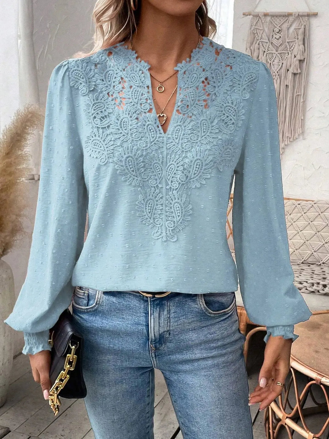 Clarisse – Women’s Square Collar Knitted Pullover Sweater