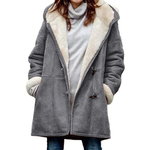 Daphne – Women’s Vintage Fleece Hooded Winter Coat