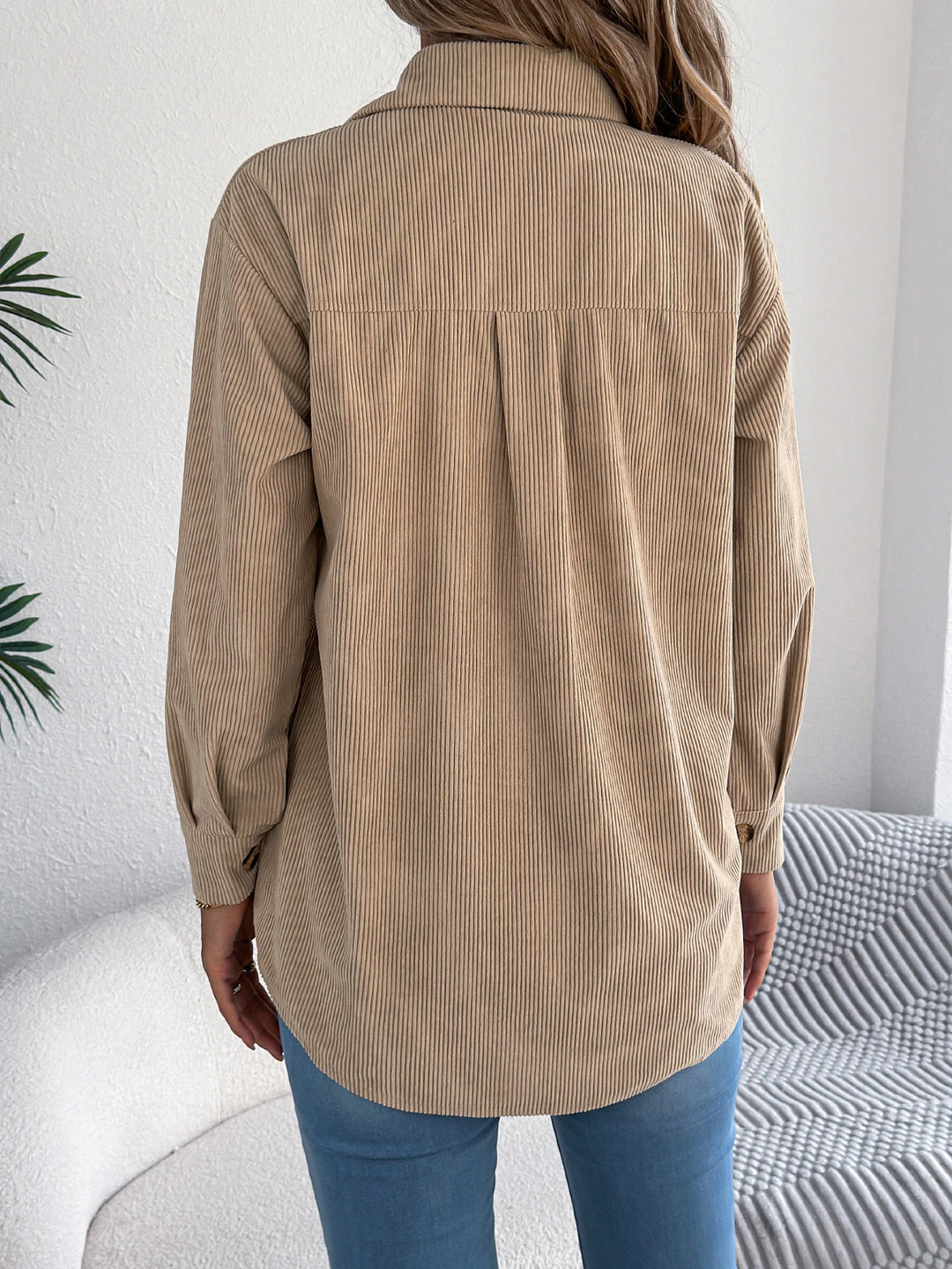 Sylvia – Women’s Corduroy Button-Up Jacket