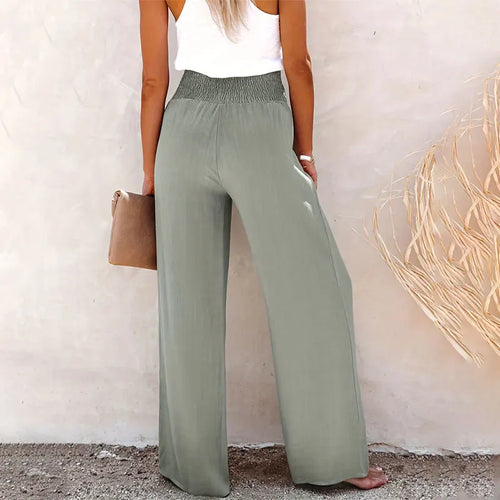SAGE - HIGH WAIST WIDE-LEG PANTS