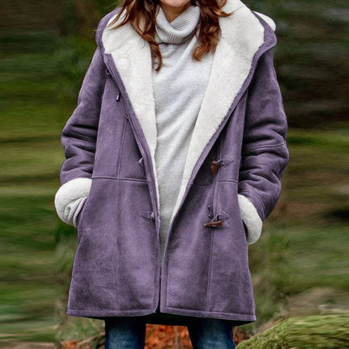 Daphne – Women’s Vintage Fleece Hooded Winter Coat