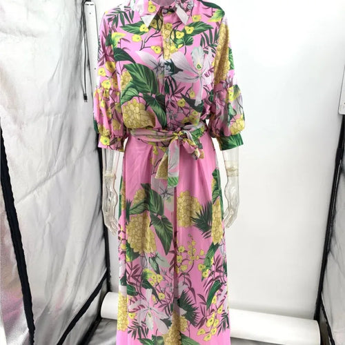 Maritza | Elegant Flared Sleeve Long Dress