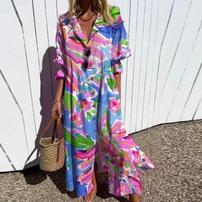 LUNVRA | BLOOM BOLDLY MAXI DRESS
