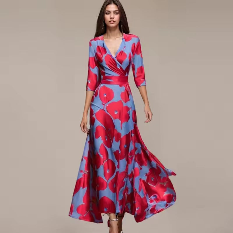 Emily | Stylish Floral Wrap Dress