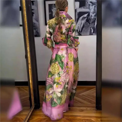 Maritza | Elegant Flared Sleeve Long Dress