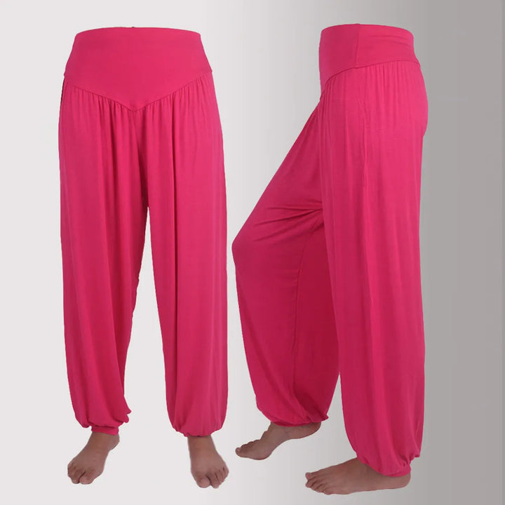 LYRA - LACE TRIM MID-WAIST PANTS