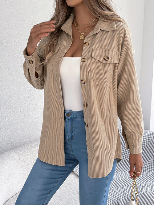 Sylvia – Women’s Corduroy Button-Up Jacket