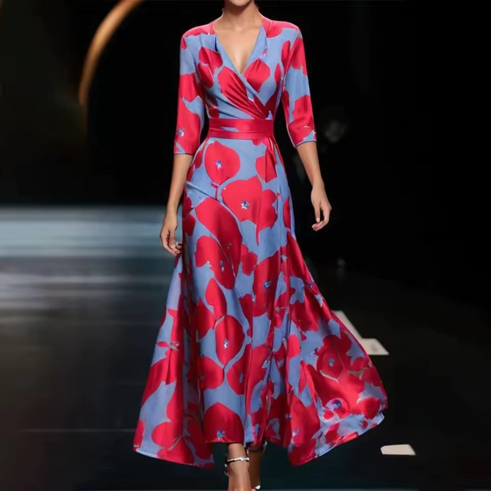 Emily | Stylish Floral Wrap Dress