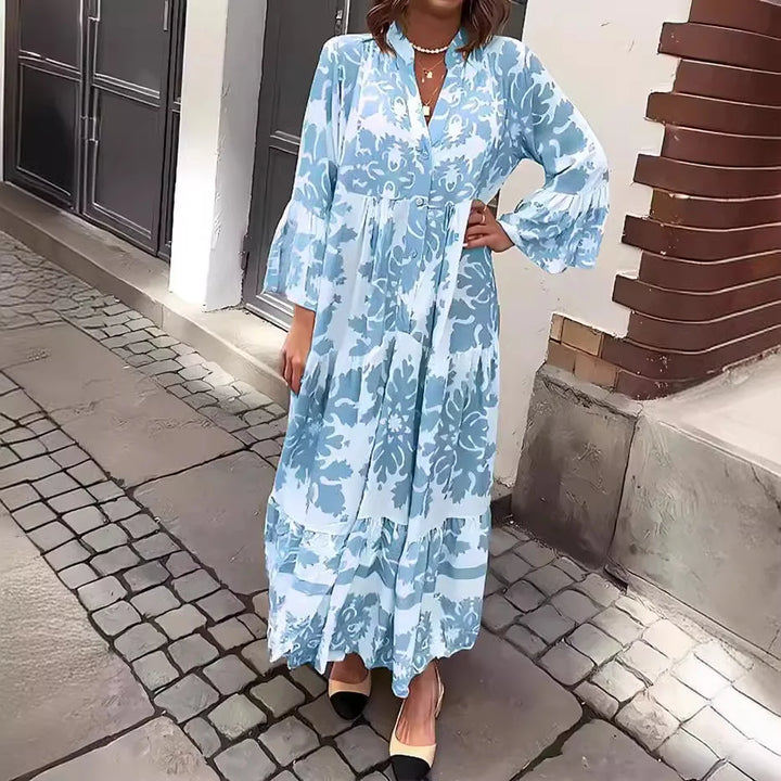 Sarai | Bohemian Flare Sleeve Maxi Dress