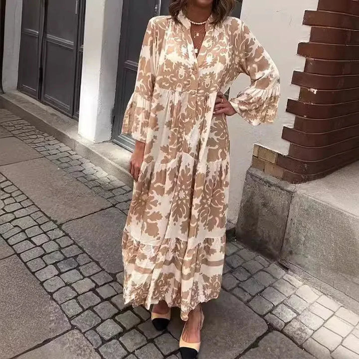 Sarai | Bohemian Flare Sleeve Maxi Dress