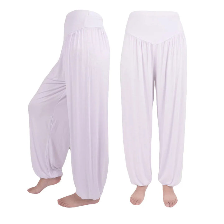 LYRA - LACE TRIM MID-WAIST PANTS
