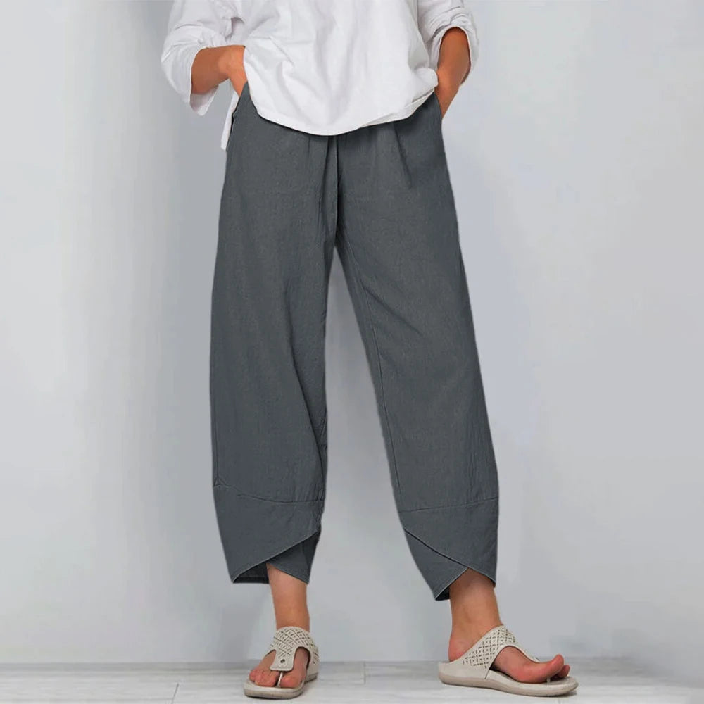 ZARA - VINTAGE COTTON LINEN HAREM PANTS