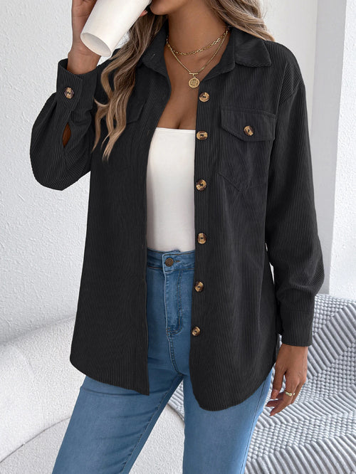 Sylvia – Women’s Corduroy Button-Up Jacket