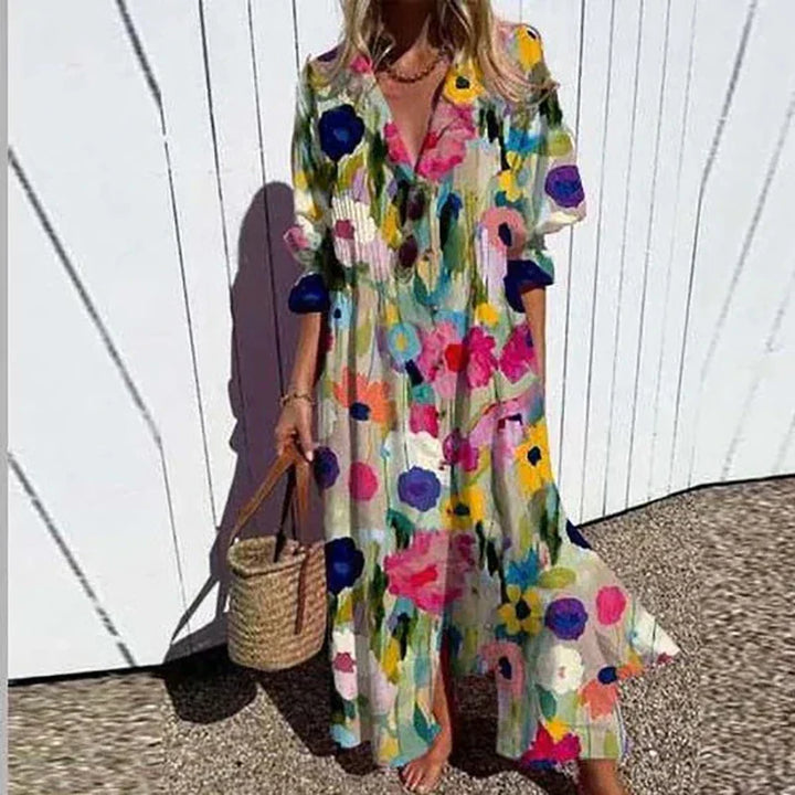 LUNVRA | BLOOM BOLDLY MAXI DRESS