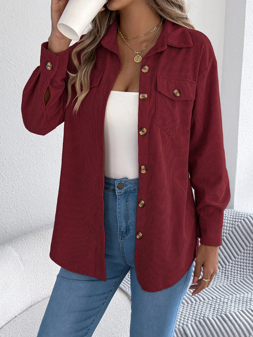 Sylvia – Women’s Corduroy Button-Up Jacket