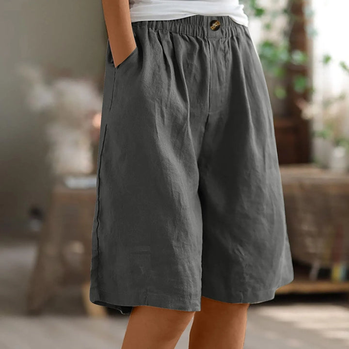 LAYLA - CASUAL LINEN DRAWSTRING SHORTS