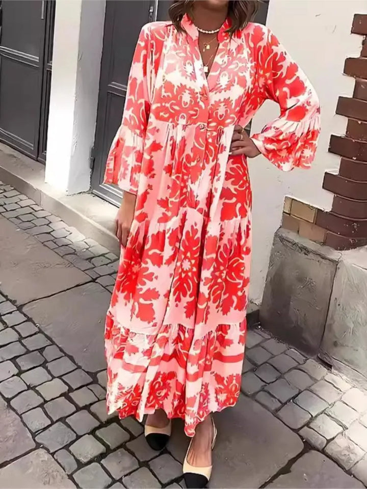 Sarai | Bohemian Flare Sleeve Maxi Dress