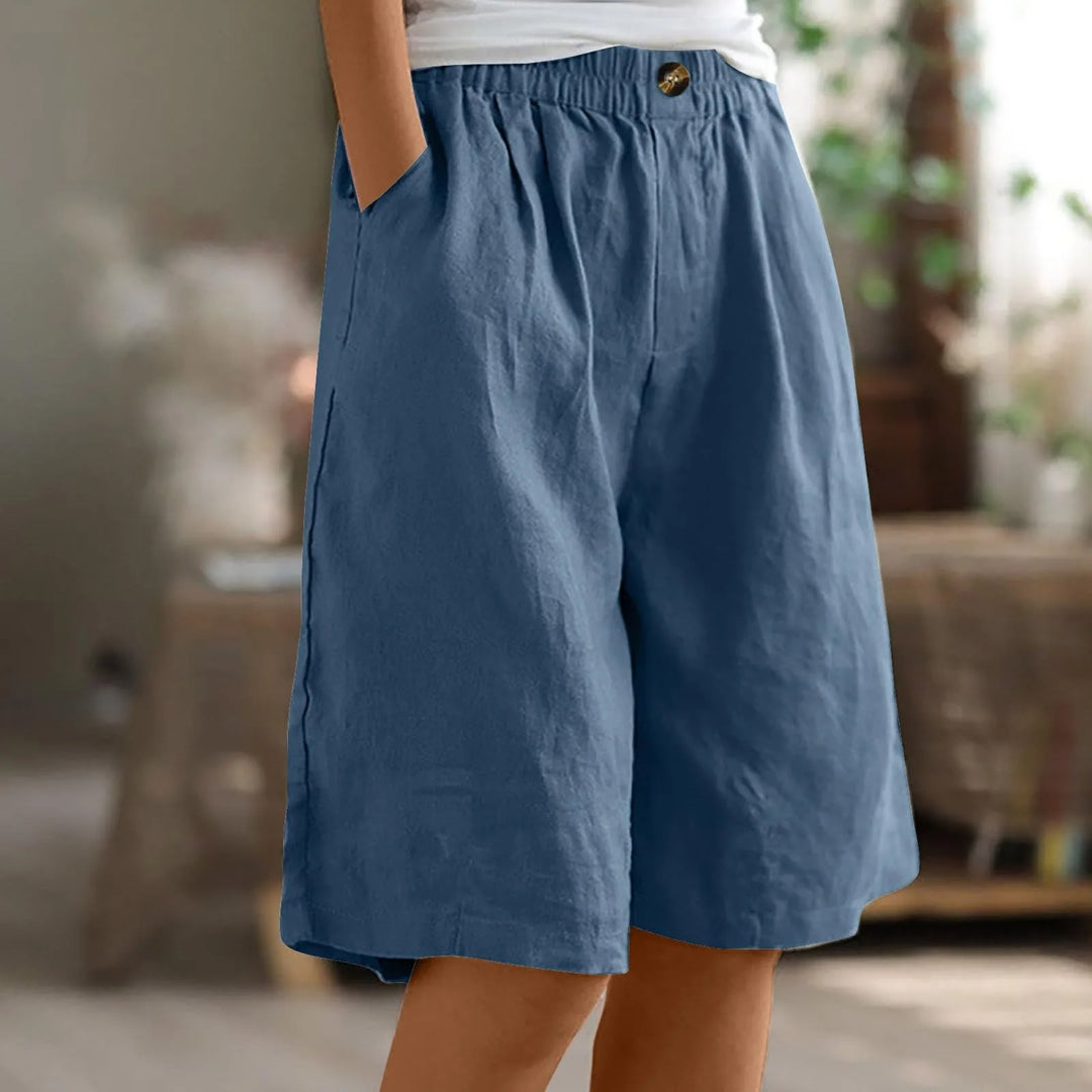 LAYLA - CASUAL LINEN DRAWSTRING SHORTS