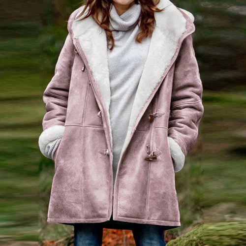 Daphne – Women’s Vintage Fleece Hooded Winter Coat
