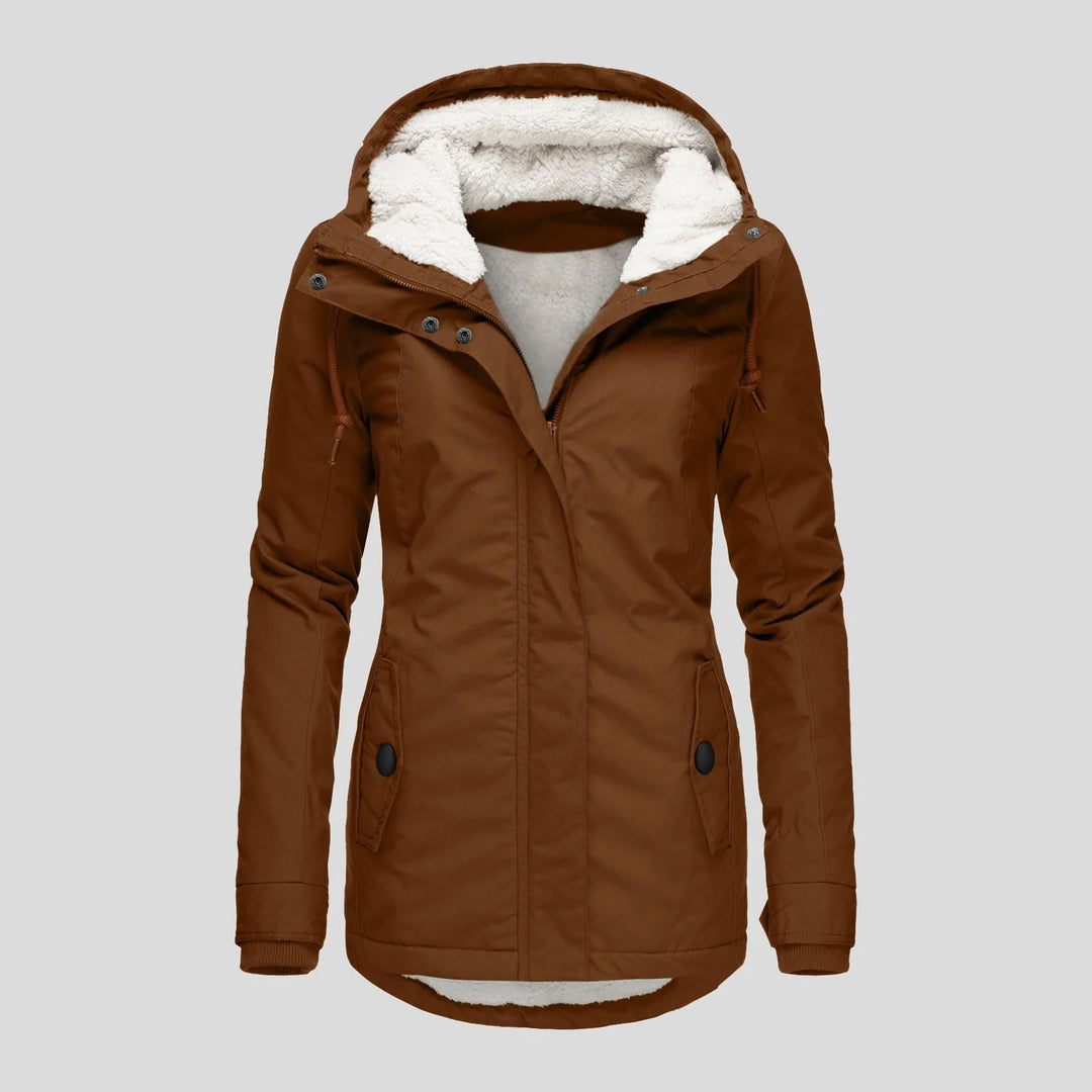 Claudine – Women’s Winter Hooded Fleece Coat