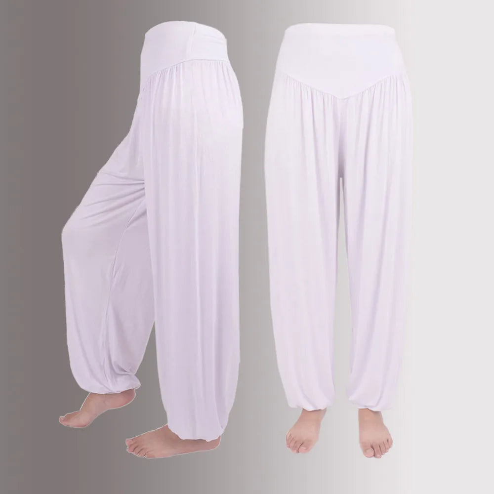 LYRA - LACE TRIM MID-WAIST PANTS