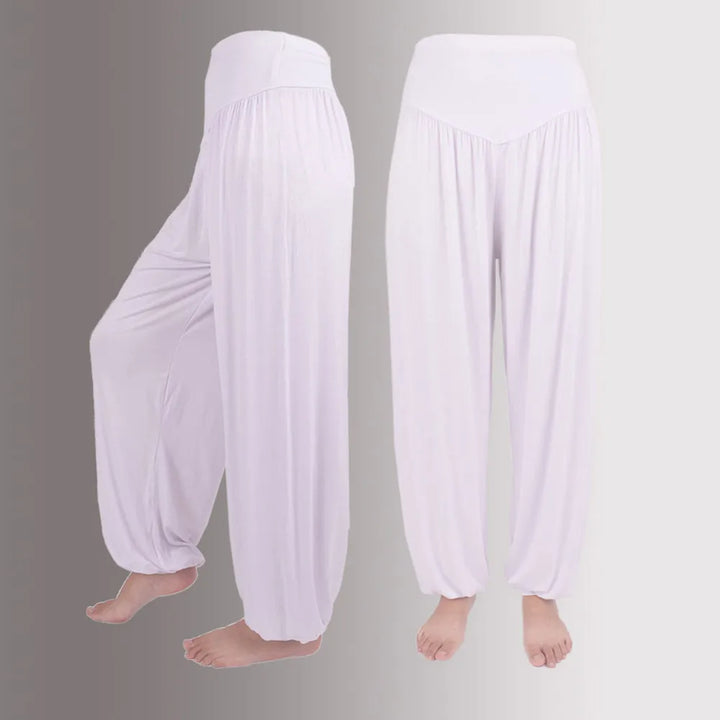 LYRA - LACE TRIM MID-WAIST PANTS