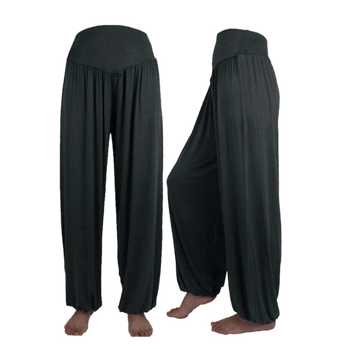 LYRA - LACE TRIM MID-WAIST PANTS