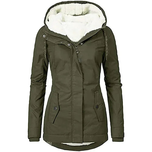 Claudine – Women’s Winter Hooded Fleece Coat