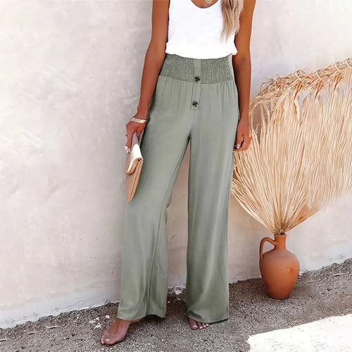 SAGE - HIGH WAIST WIDE-LEG PANTS