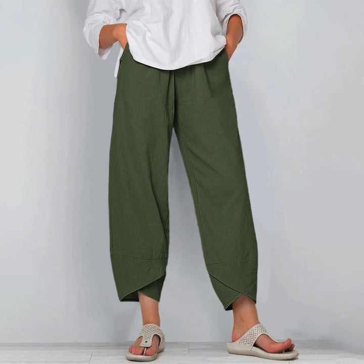 ZARA - VINTAGE COTTON LINEN HAREM PANTS