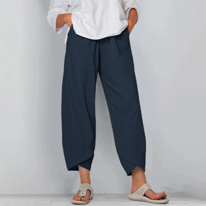 ZARA - VINTAGE COTTON LINEN HAREM PANTS