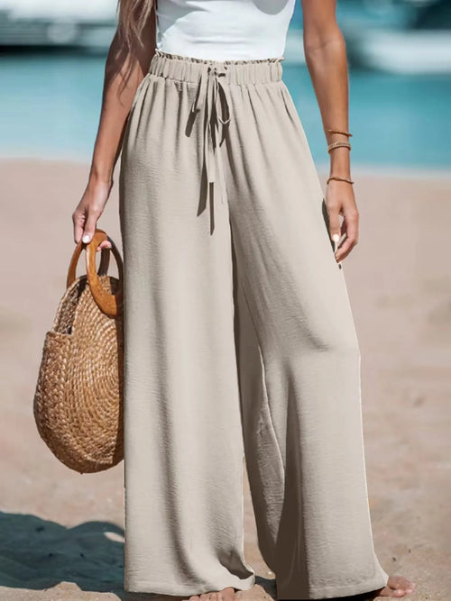 LUNA - RELAXED FIT WIDE-LEG PANTS