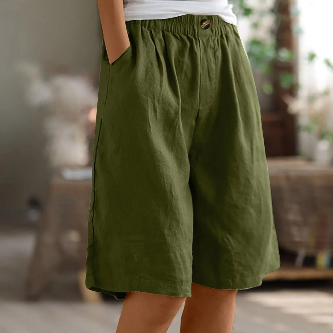 LAYLA - CASUAL LINEN DRAWSTRING SHORTS