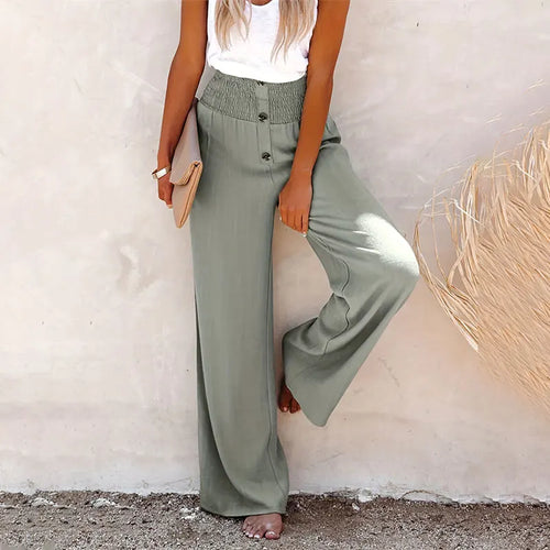 SAGE - HIGH WAIST WIDE-LEG PANTS